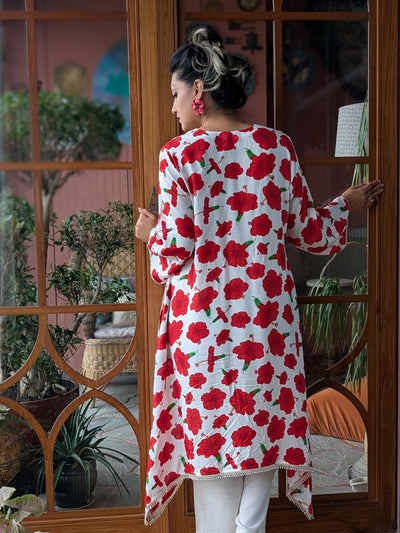 Women's Viscose Silk Kurta with Pants | Jabakusum