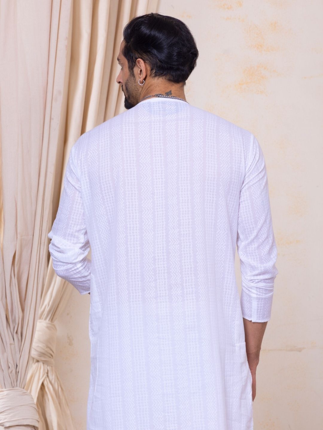 Cotton Men's Kurta | Colour Pop, White