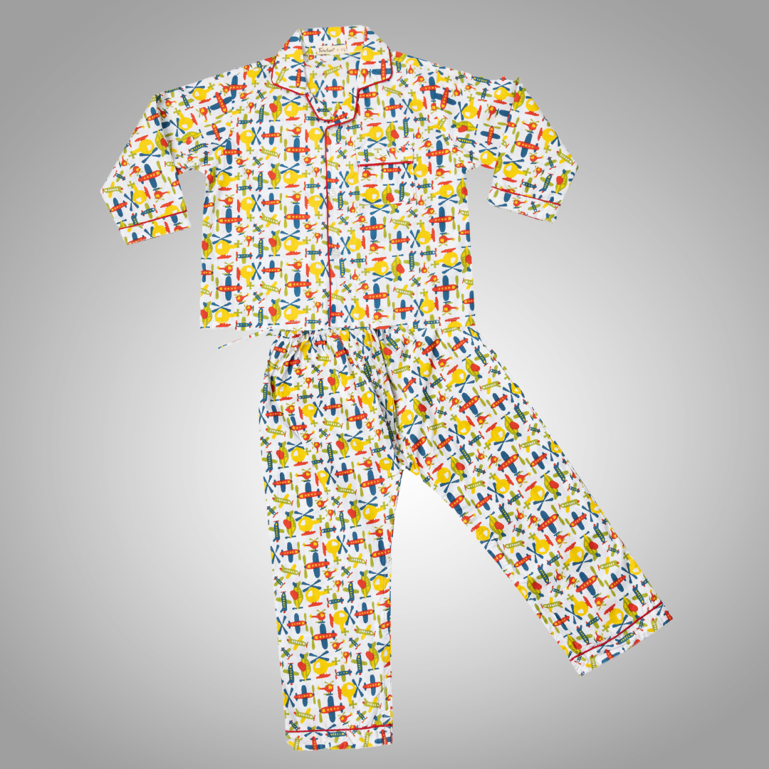 Cotton Night Suit for Kids | Planes