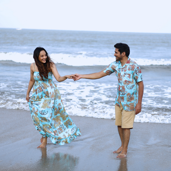 Summer Shirt | Funky Monkey Blue