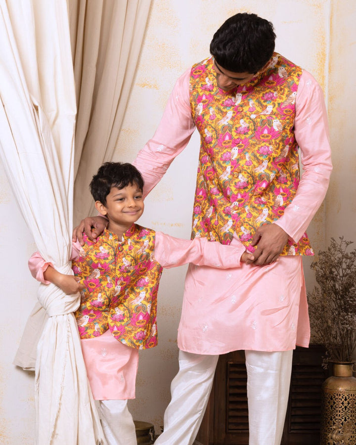 Silk Nehru Jacket for Boys, Men | Kamala