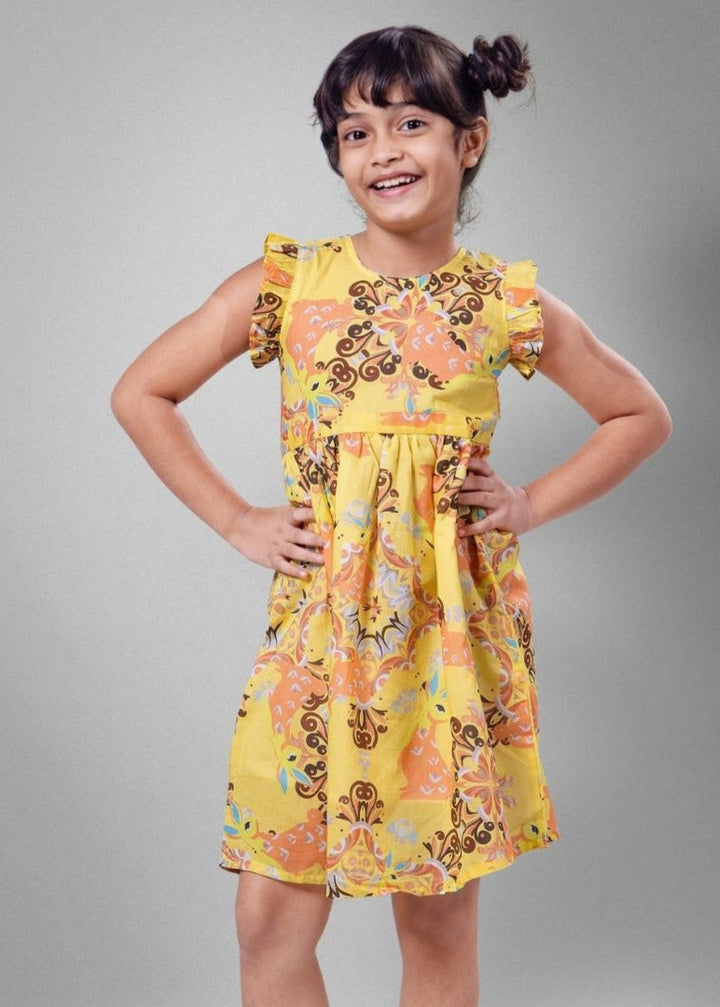 Cotton Malmal Dress | Funny Bunny
