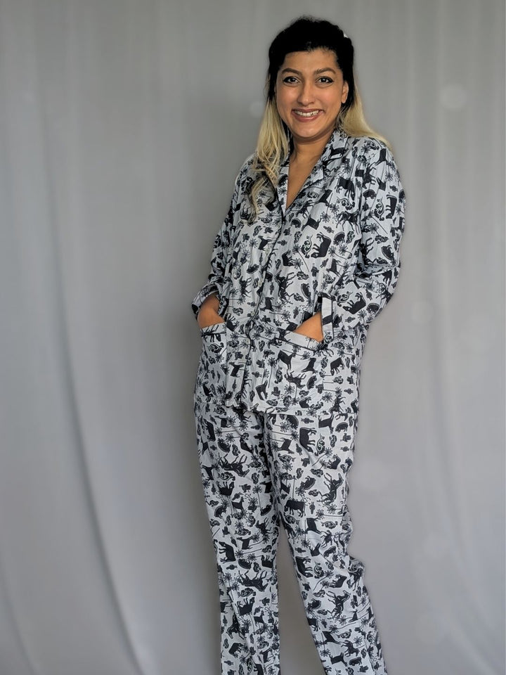 Cotton Night Suit, Women | Farm Animals