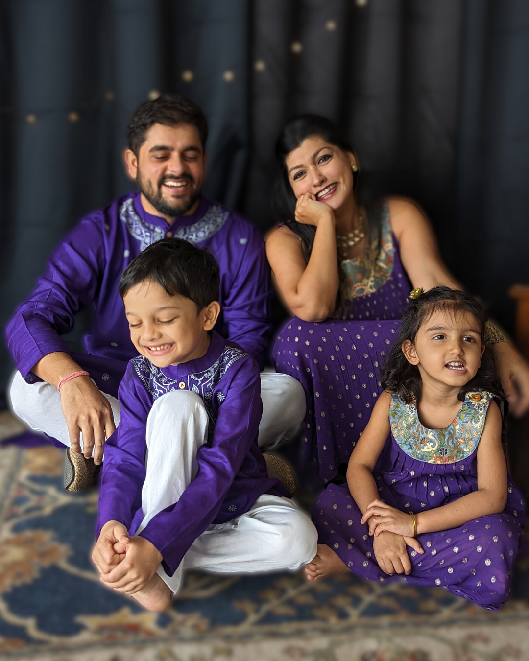 Purple Georgette Churidar Kurta | Girls &amp; Women