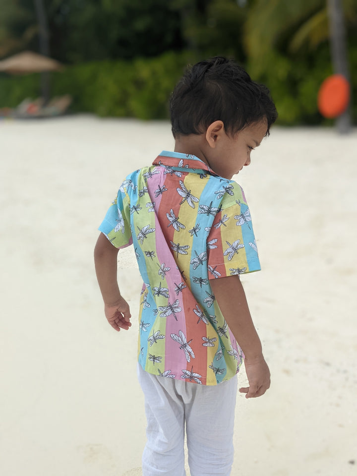 Cotton Beach Shirt | Dragonfly