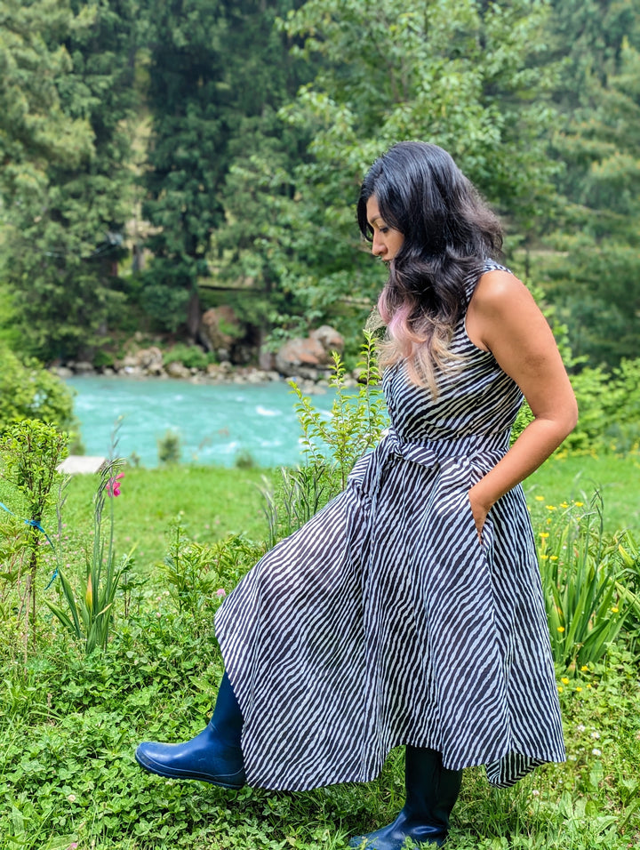 Cotton Summer Dress for Women | Leheriya Black