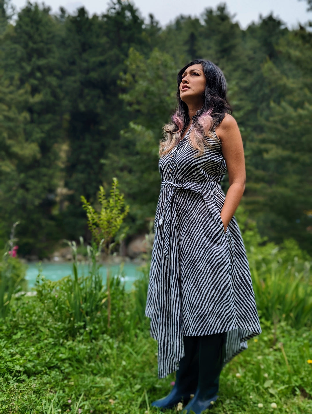 Cotton Summer Dress for Women | Leheriya Black