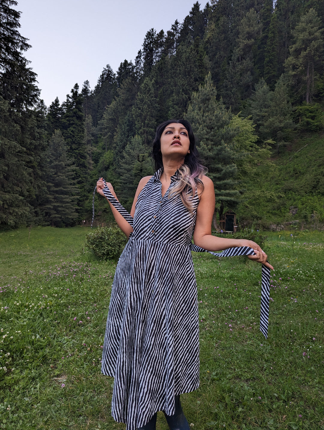 Cotton Summer Dress for Women | Leheriya Black