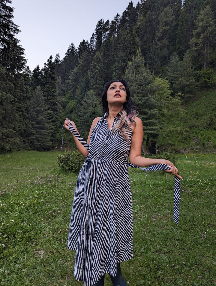 Cotton Summer Dress for Women | Leheriya Black