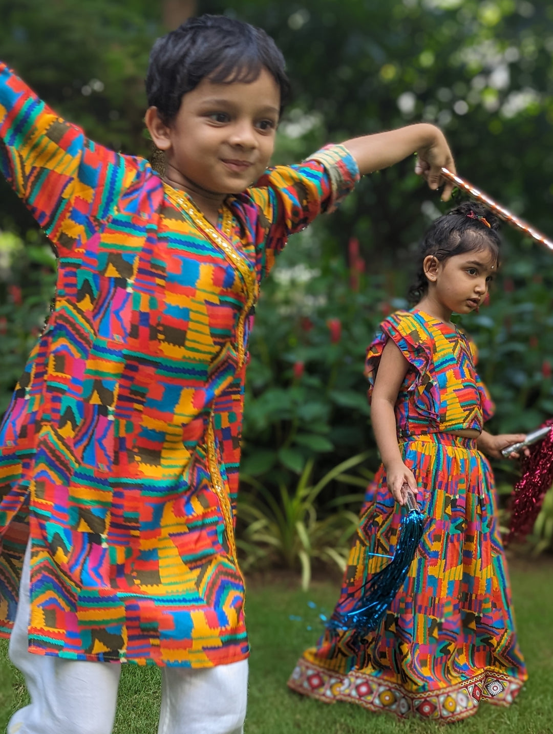 Viscose Silk Boys Angrakha Kurta | Makeba