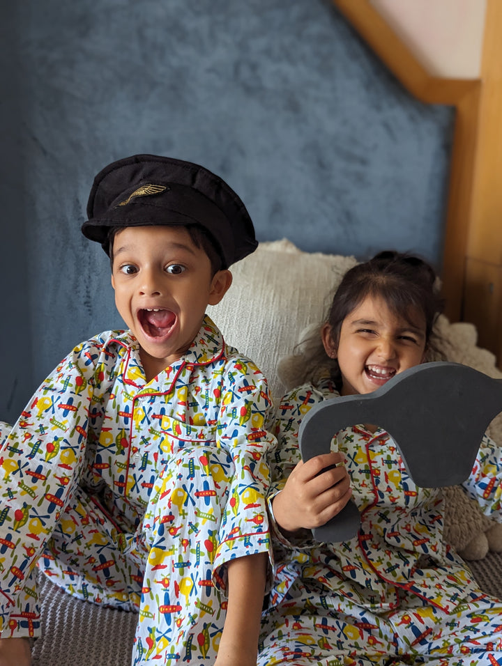 Cotton Night Suit for Kids | Planes