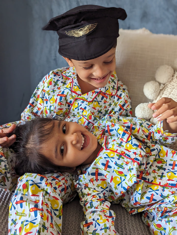 Cotton Night Suit for Kids | Planes