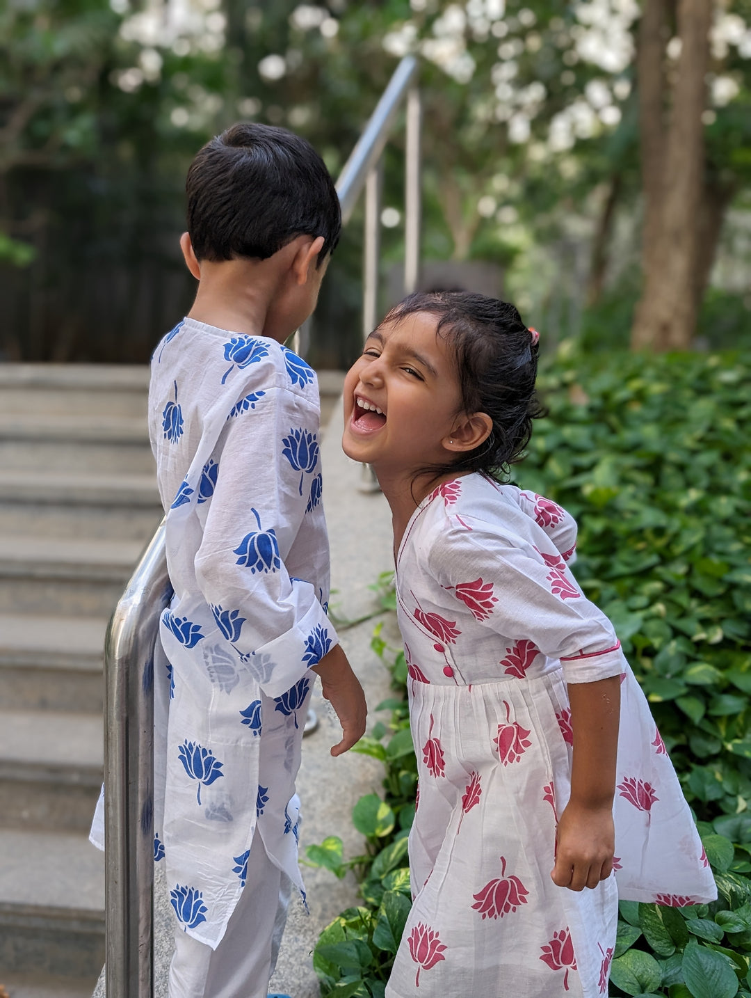 Cotton Malmal Dress | Indian Lotus, Pink | 0-12Y