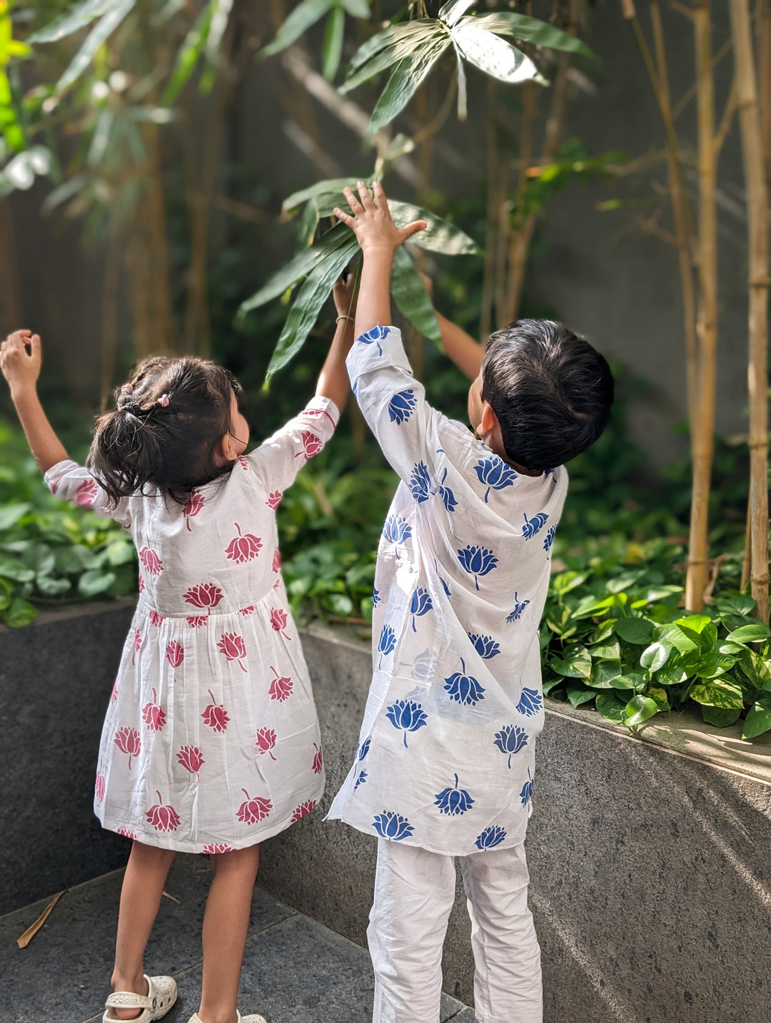 Malmal Kurta for Boys, Men | Indian Lotus, Blue