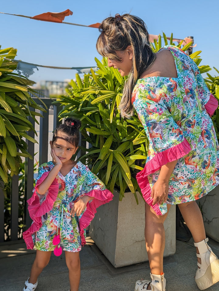Cotton Malmal Beach Kaftan | Kukdoo Koo