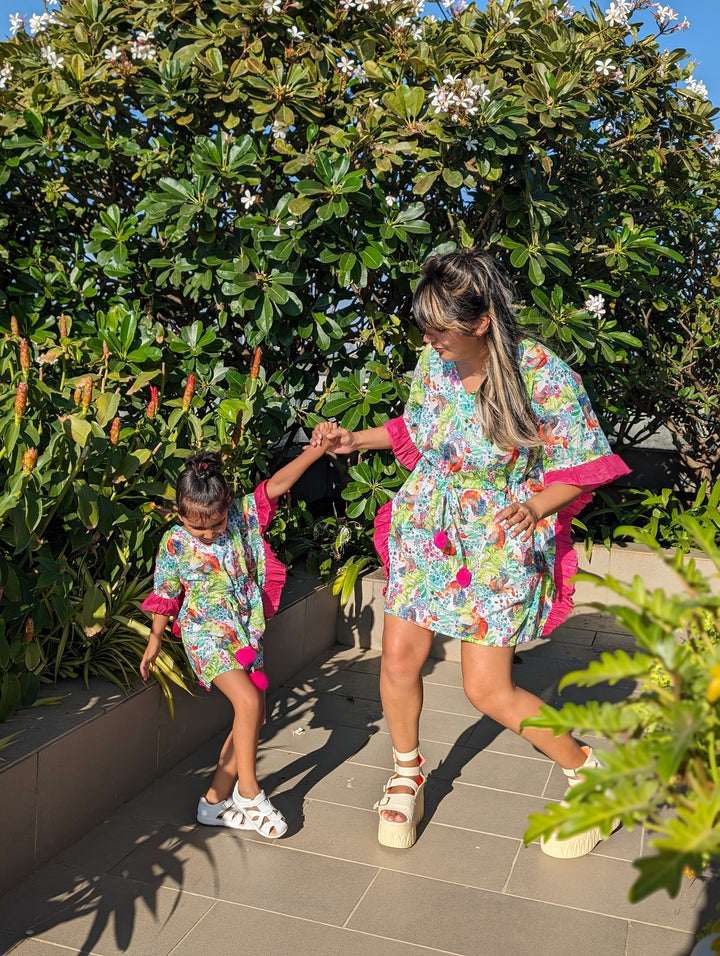 Cotton Malmal Beach Kaftan | Kukdoo Koo