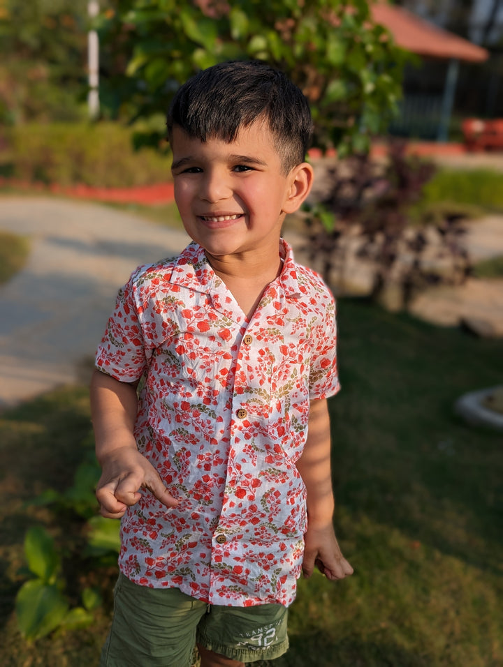 Cotton Beach Shirt | Bougainvillea