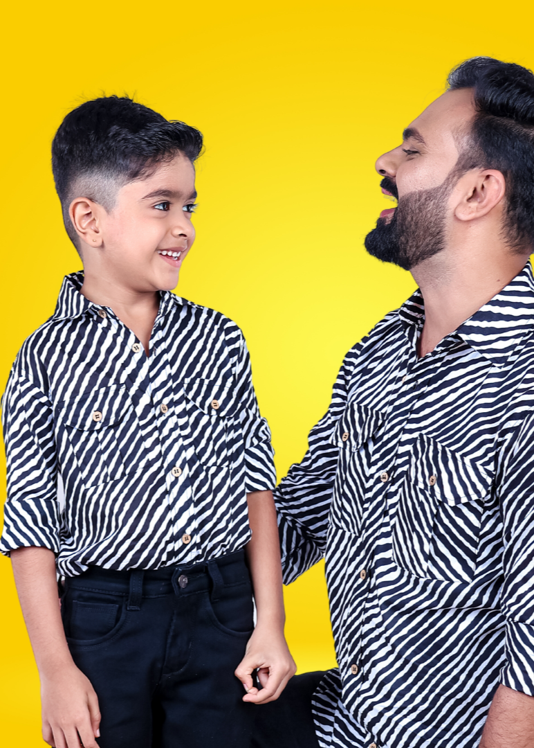 Cotton Shirt for Boys, Men | Leheriya Black