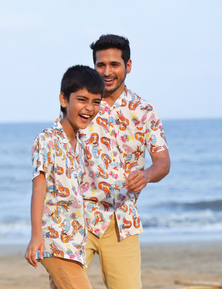Beach Shirt | Mermaid White