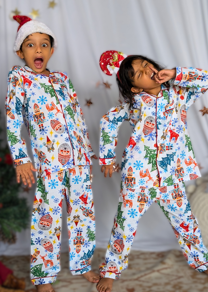 Cotton Night Suit for Kids | Christmas Rock