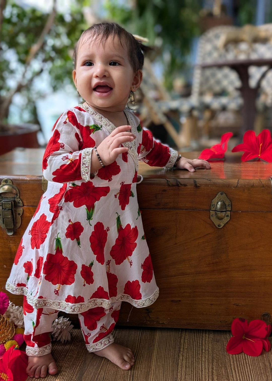 Year Baby Girl Traditional Dress Indian Girls Wear Pattu Pavadai