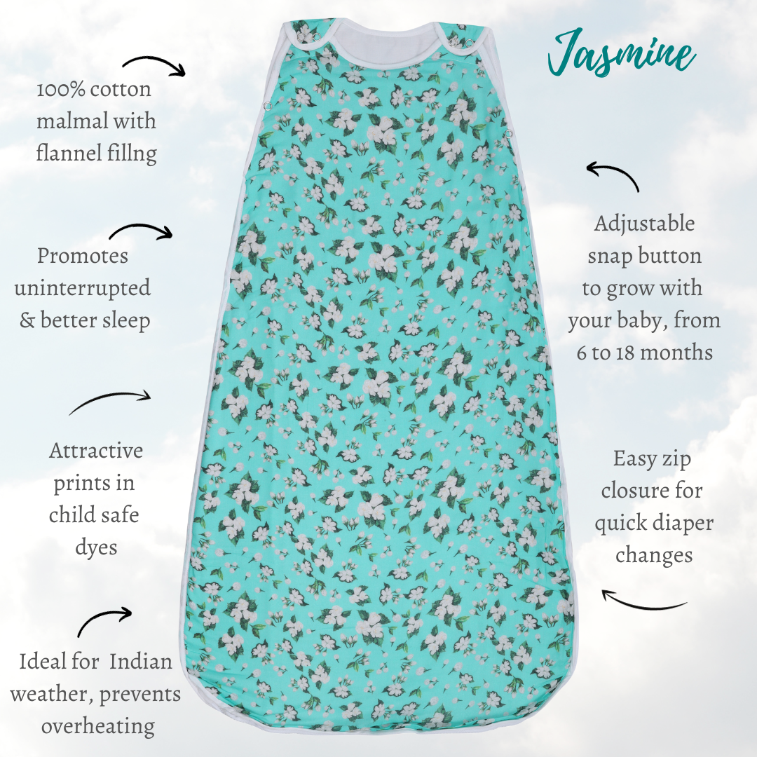 Baby Sleeping Bag | Cotton Malmal | Jasmine