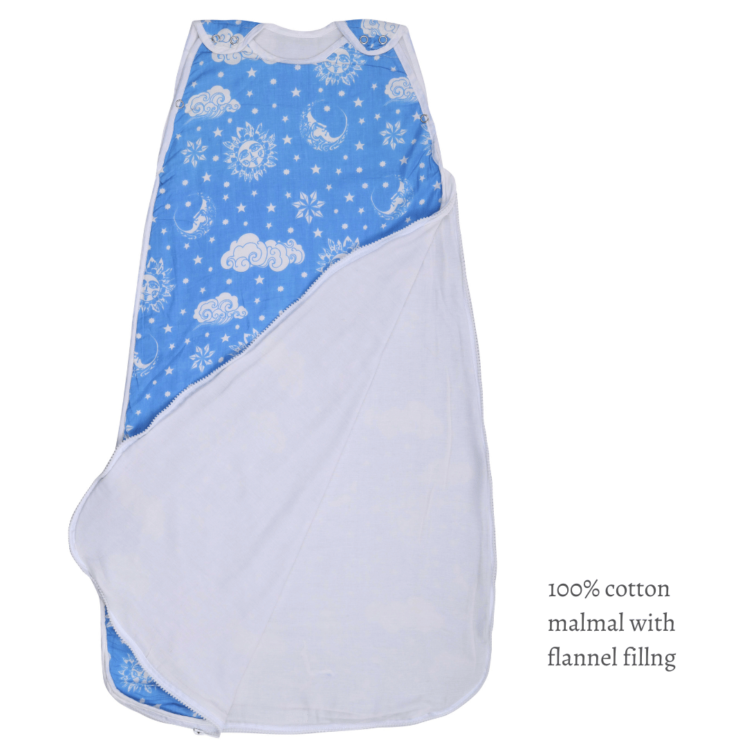 Baby Sleeping Bag | Cotton Malmal | Nayantaara Blue