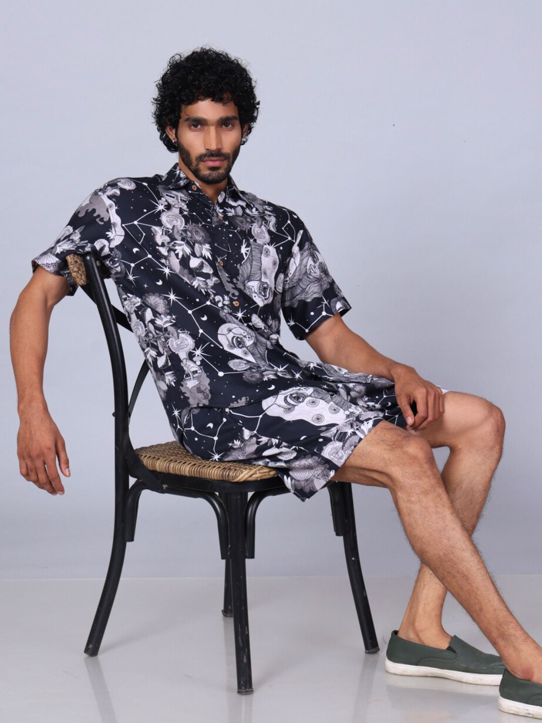 Men’s Cotton Shirt &amp; Shorts Set | Luna