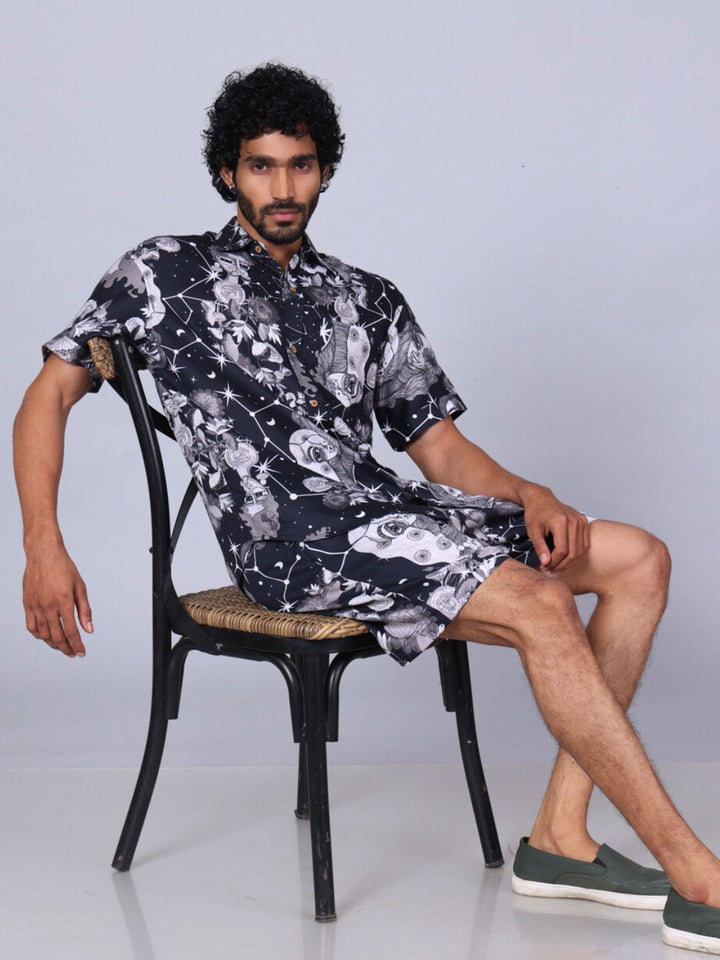 Men’s Cotton Shirt &amp; Shorts Set | Luna