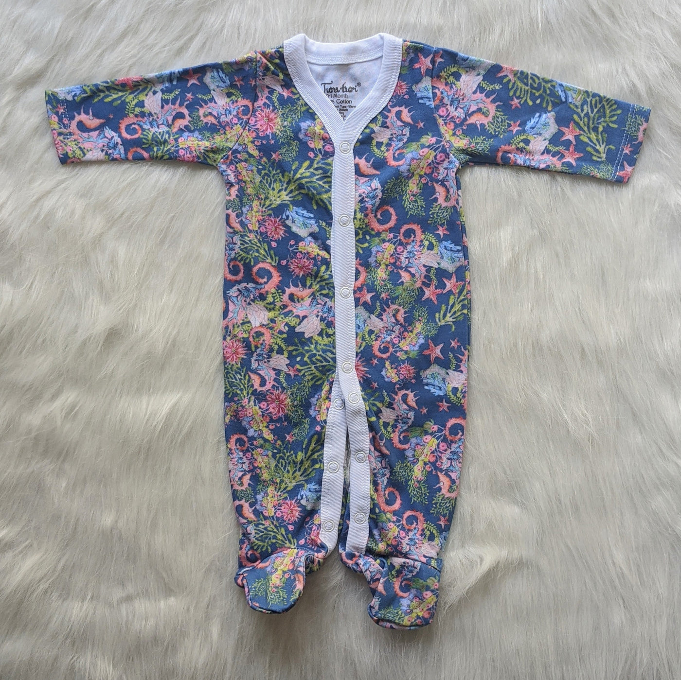 Baby Sleepsuit | Full Sleeve Romper | Ocean Treasures | Relove