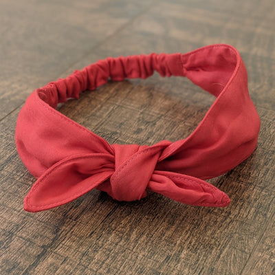 Cotton Malmal (Adjustable) Hairband - Red | Relove