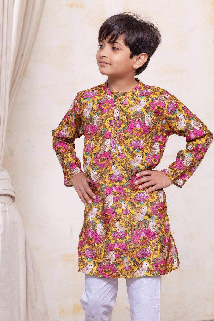 Viscose Silk Kurta for Boys, Men | Kamala