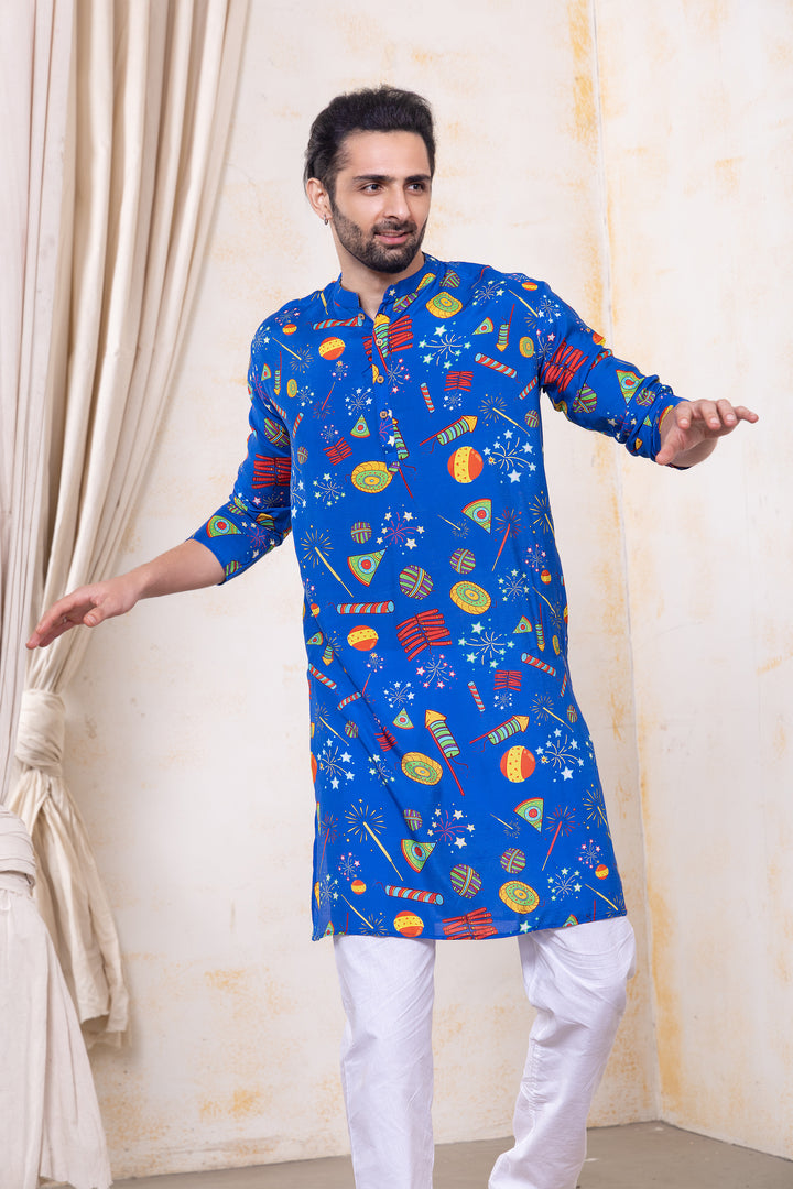 Viscose Silk Kurta for Boys, Men | Phooljhari
