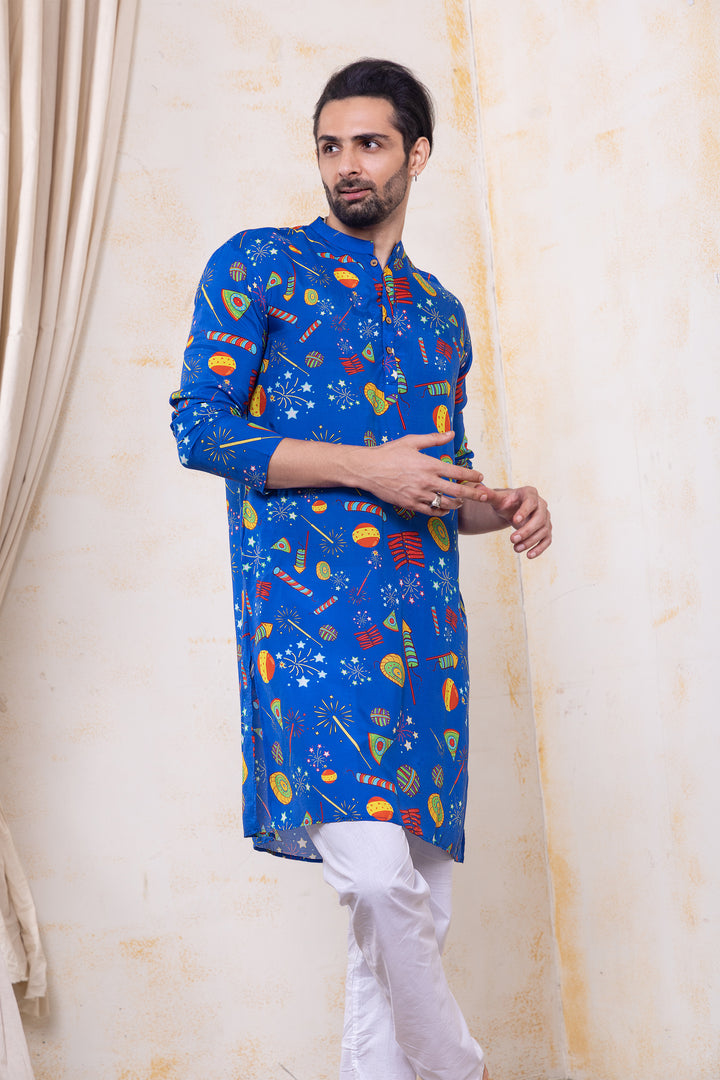 Viscose Silk Kurta for Boys, Men | Phooljhari