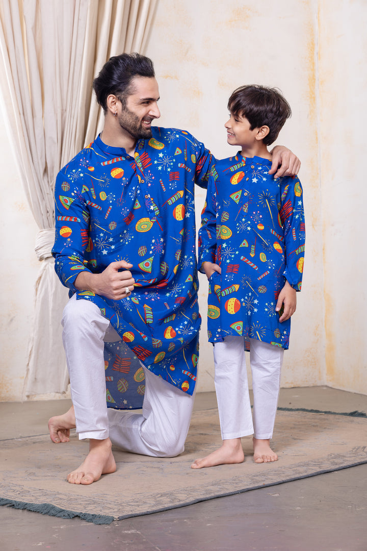 Viscose Silk Kurta for Boys, Men | Phooljhari