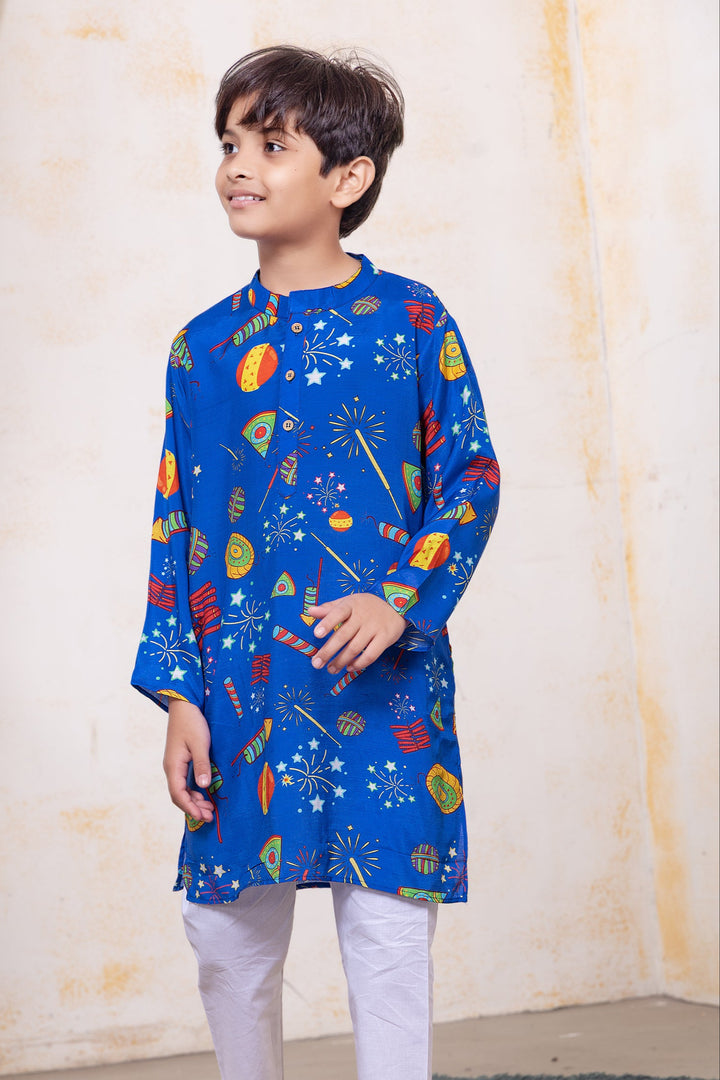 Viscose Silk Kurta for Boys, Men | Phooljhari
