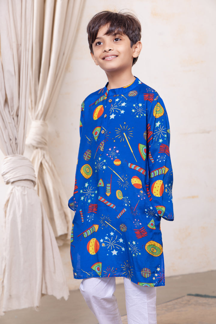 Viscose Silk Kurta for Boys, Men | Phooljhari