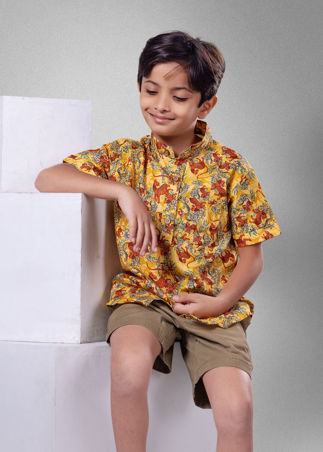 Cotton Shirt for Boys, Men | Bhil Tiger