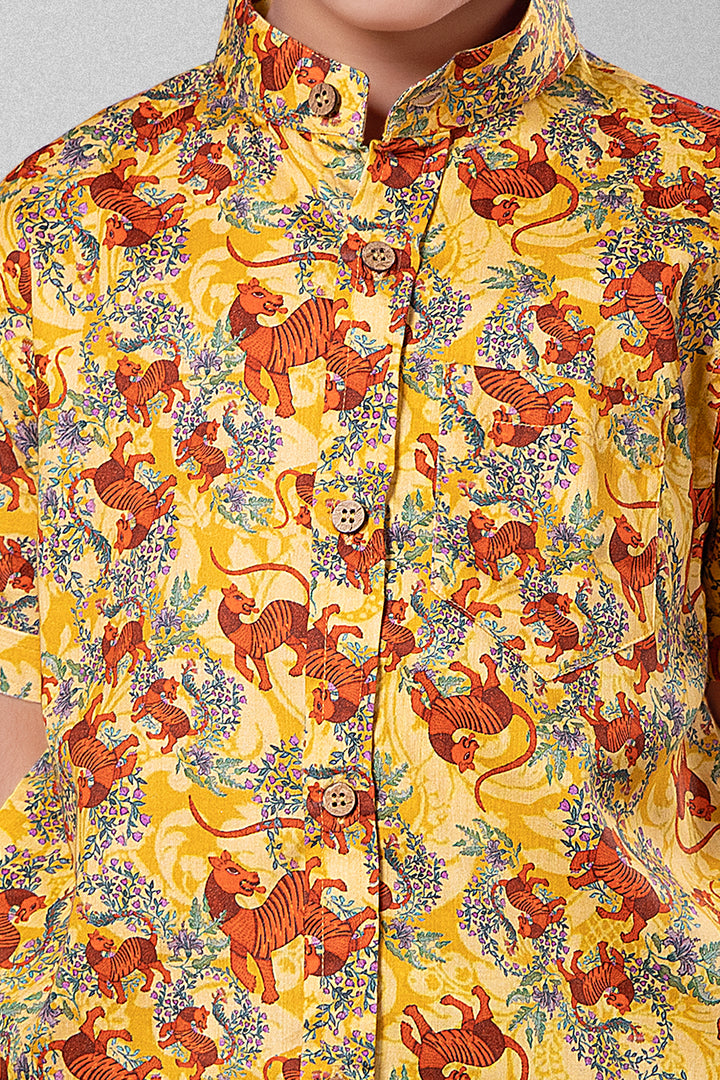 Cotton Shirt for Boys, Men | Bhil Tiger