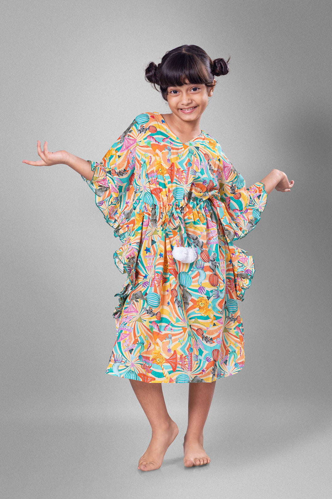 Cotton Malmal Beach Kaftan - Circus