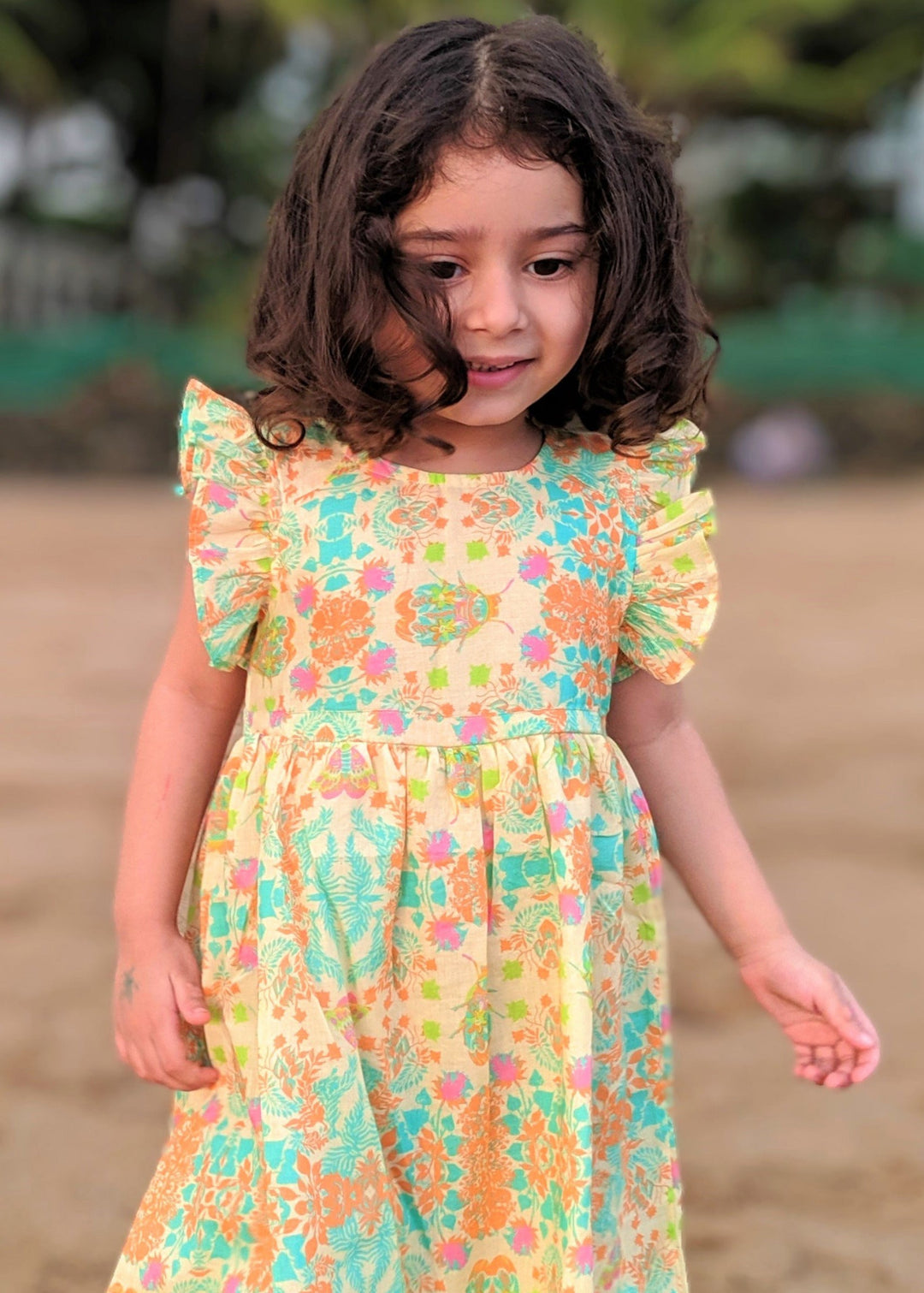Cotton Malmal Dress for girls