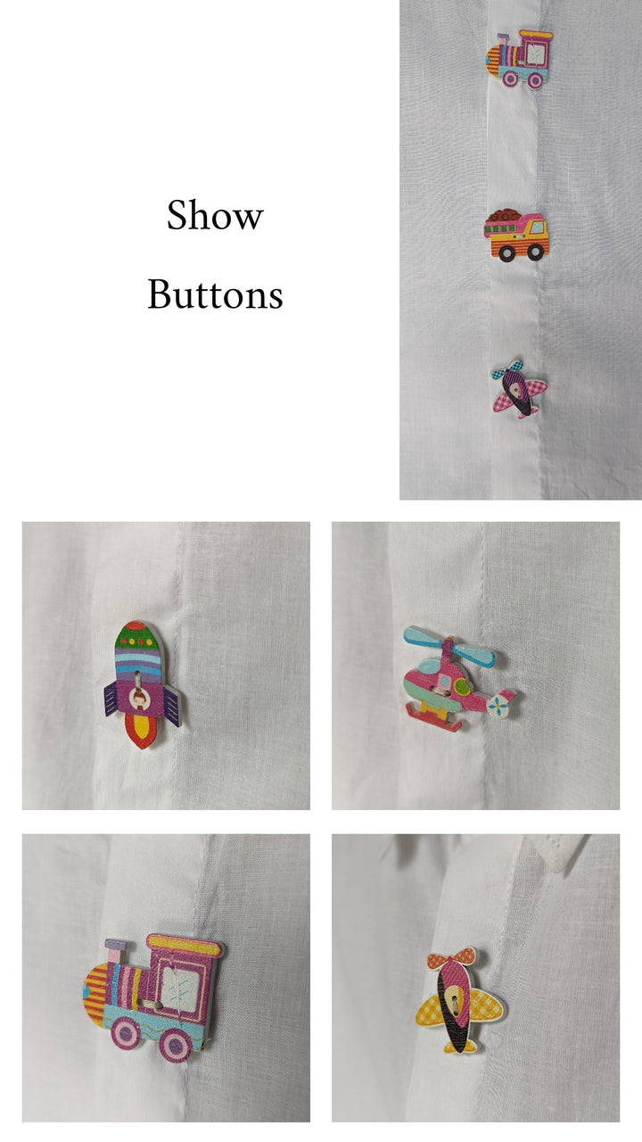 Cotton Malmal Shirt | Get Set Go | 0-12 Years
