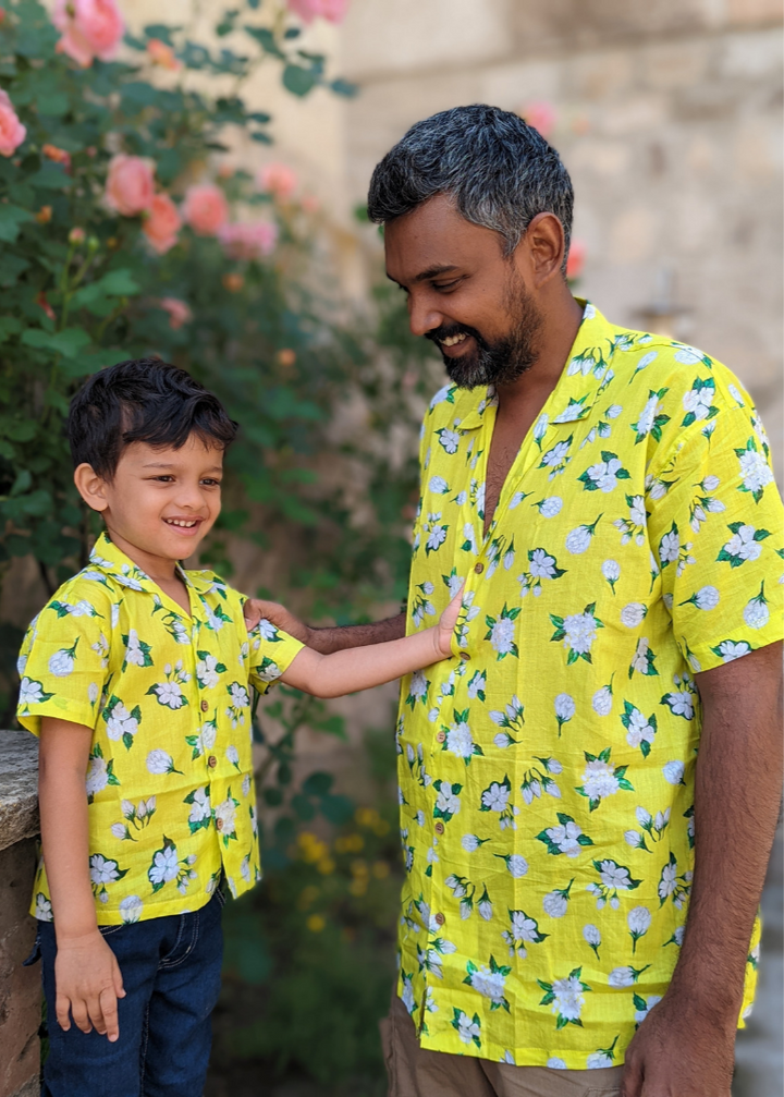 Cotton Beach Shirt | Neon Jasmine