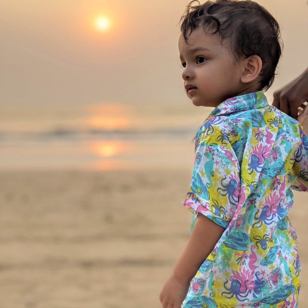 Cotton Beach Shirt | Under The Sea