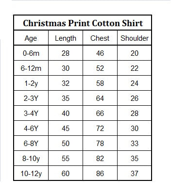 Christmas Cotton Shirt | Dear Santa | Limited Stocks
