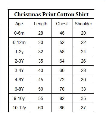 Christmas Print Cotton Shirt | Dear Santa