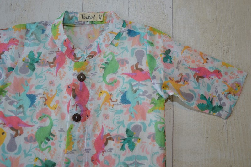 Malmal Kurta for Boys, Men | Dino-Roar