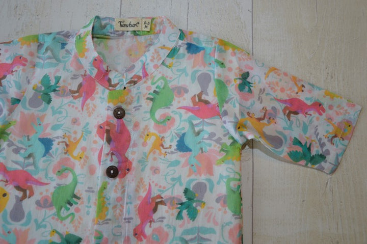 Malmal Kurta for Boys, Men | Dino-Roar
