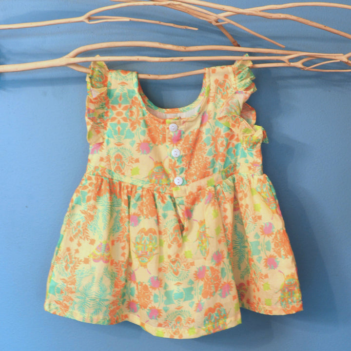 Cotton Malmal Dress | Bugs &amp; Beetles | 0-12Y