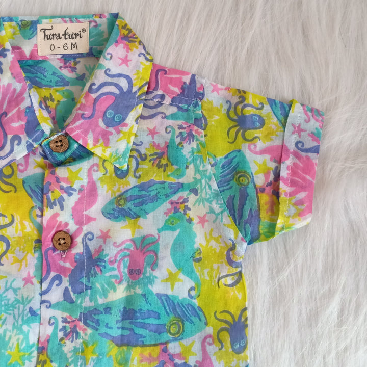 Cotton Beach Shirt | Under The Sea